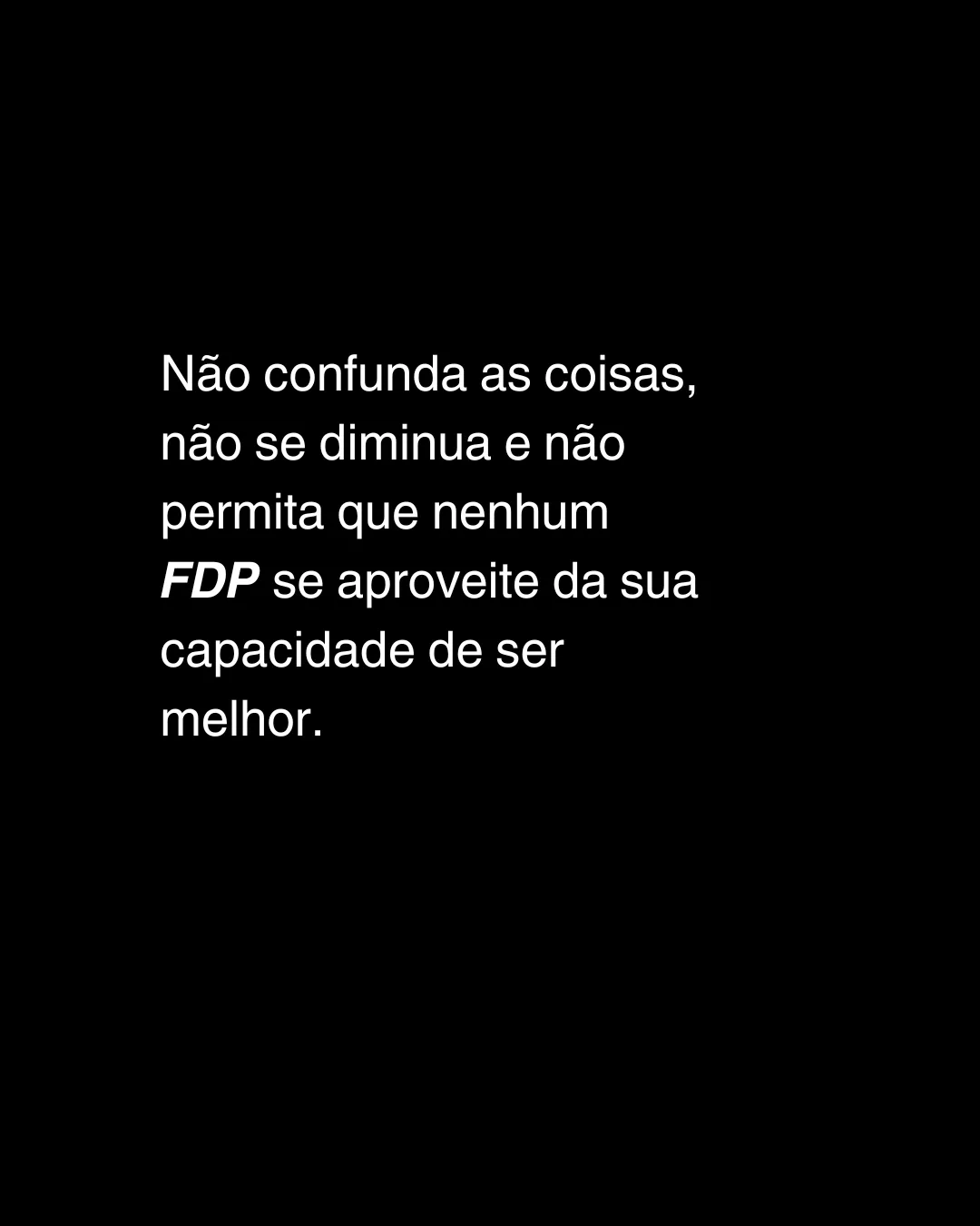 Não confunda generosidade com omissão